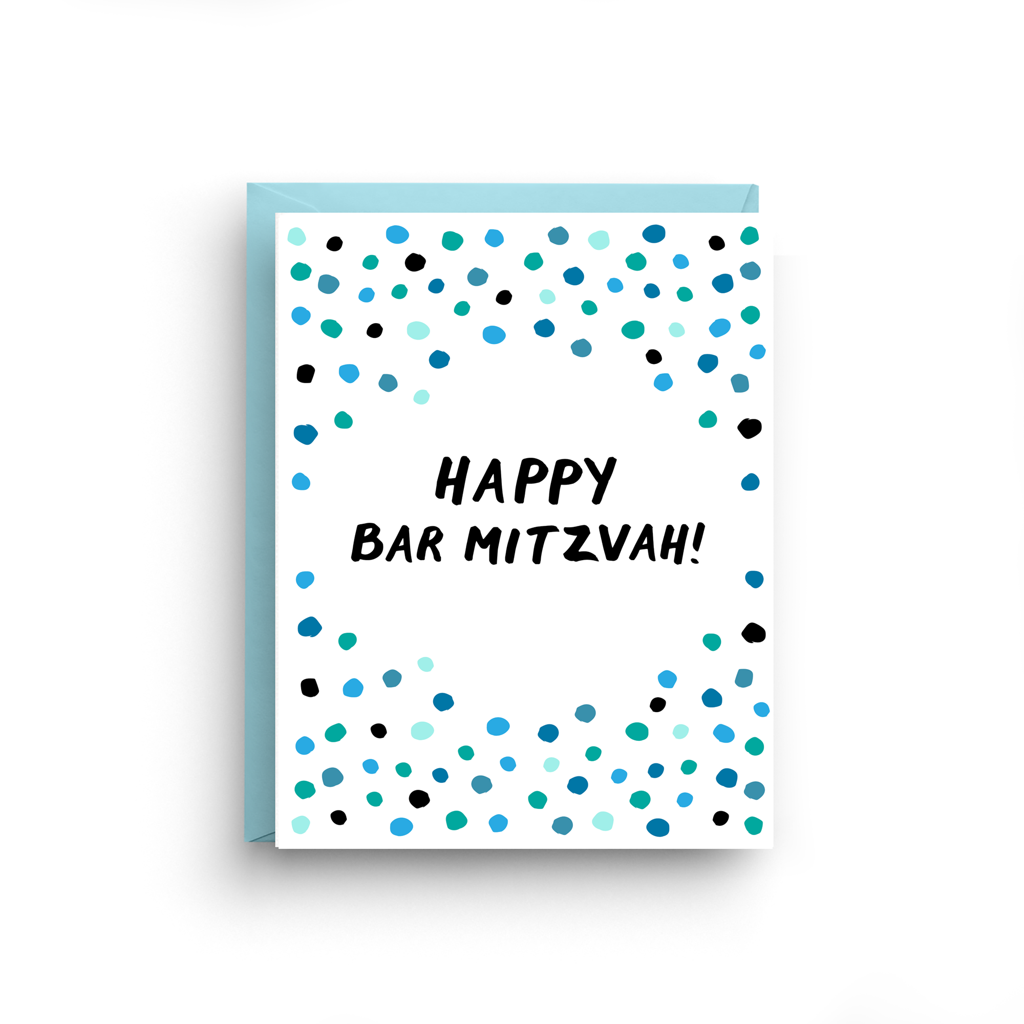 Nicole Marie Paperie - Wholesale Birthday Card - Happy Bar Mitzvah Card – Confetti Celebration0