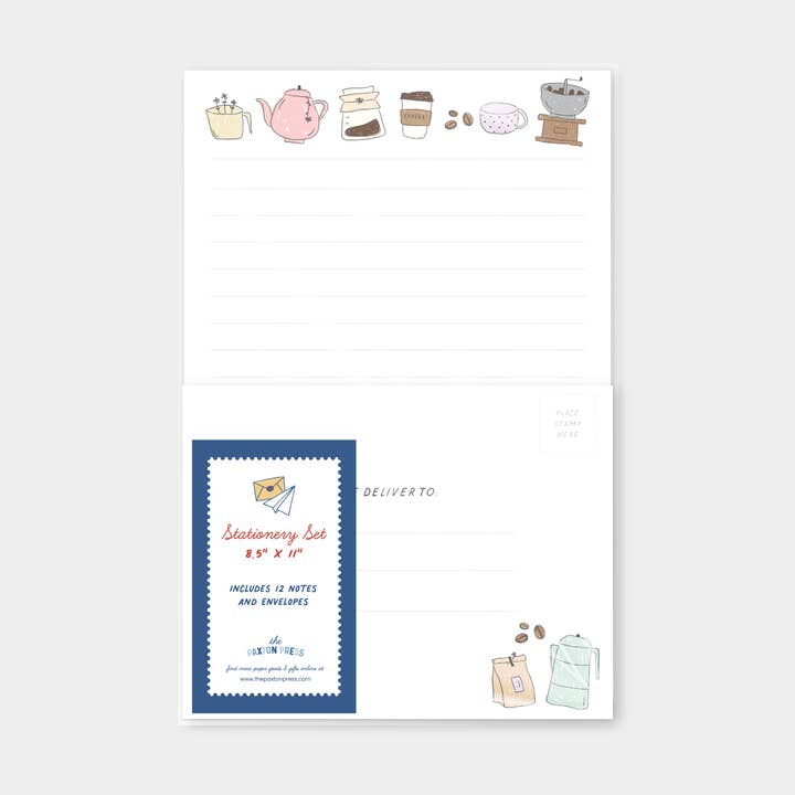 Writing Stationery - Tea & Coffee for wholesale by The Paxton Press