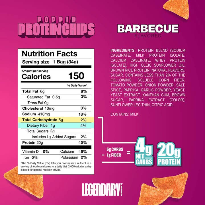 Campus Protein - Wholesale Chips - Legendary Foods Popped Protein Chips
