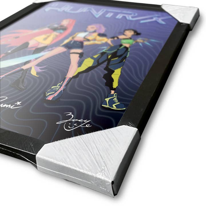 Pyramid International - Vente Affiche d'art - Impression de collectionneurs K-POP Demon Hunters (Signatures) 30 x 40 cm2