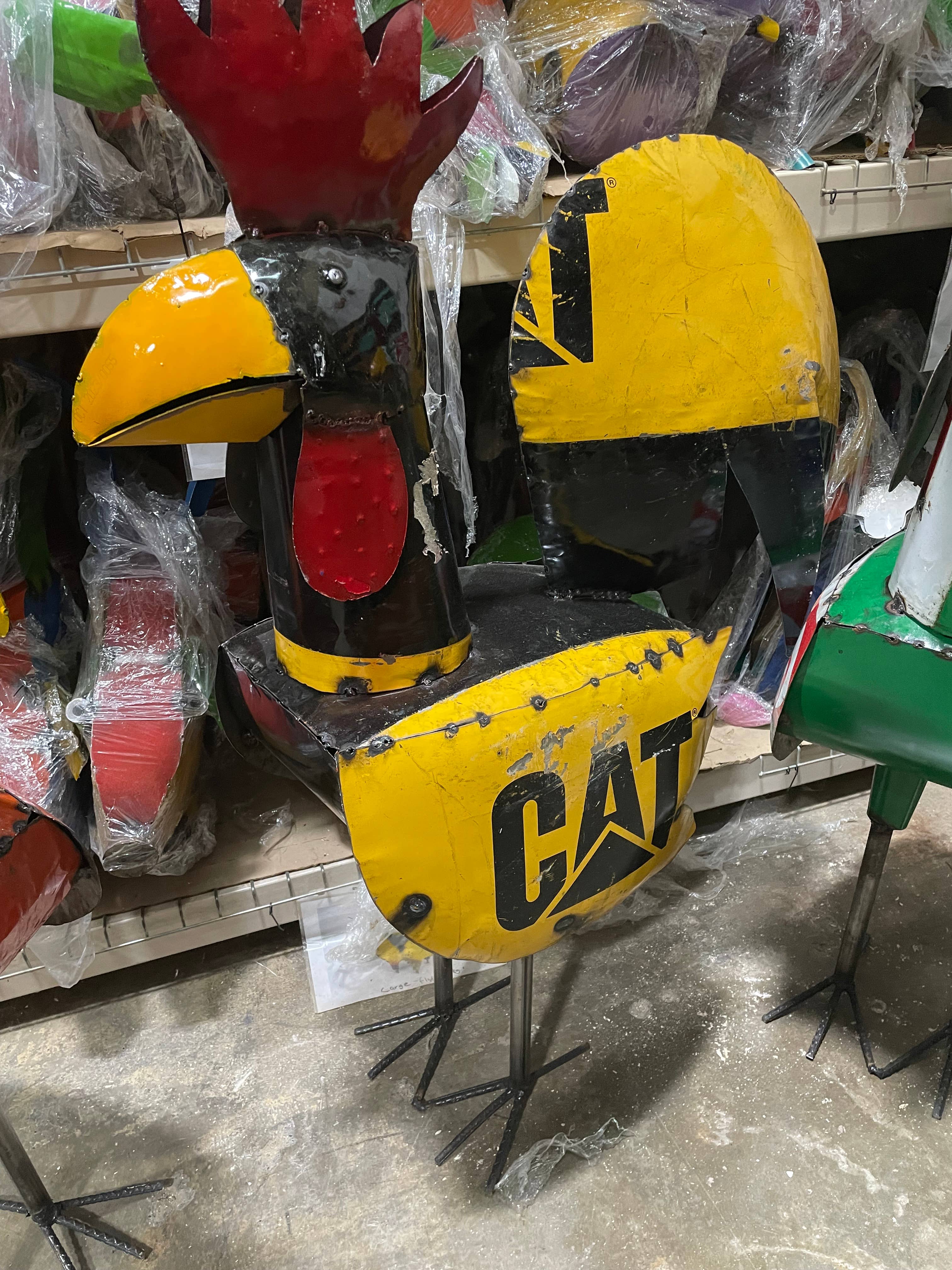 My Amigos Imports - Wholesale Outdoor Ornament/Decor - Large Rooster-Reclaimed Metal-Garden-Yard Art-15Wx34Lx48H 5