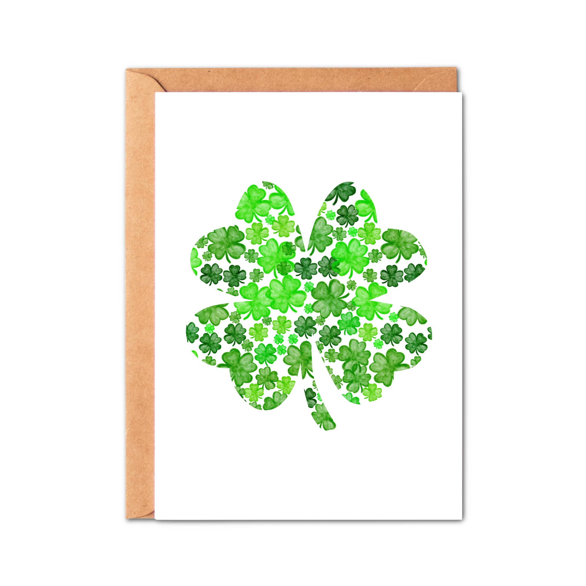 Simply Crafty - Wholesale St. Patrick's Day Card - Shamrock Hand Drawn St Patrick's Day Greeting Card