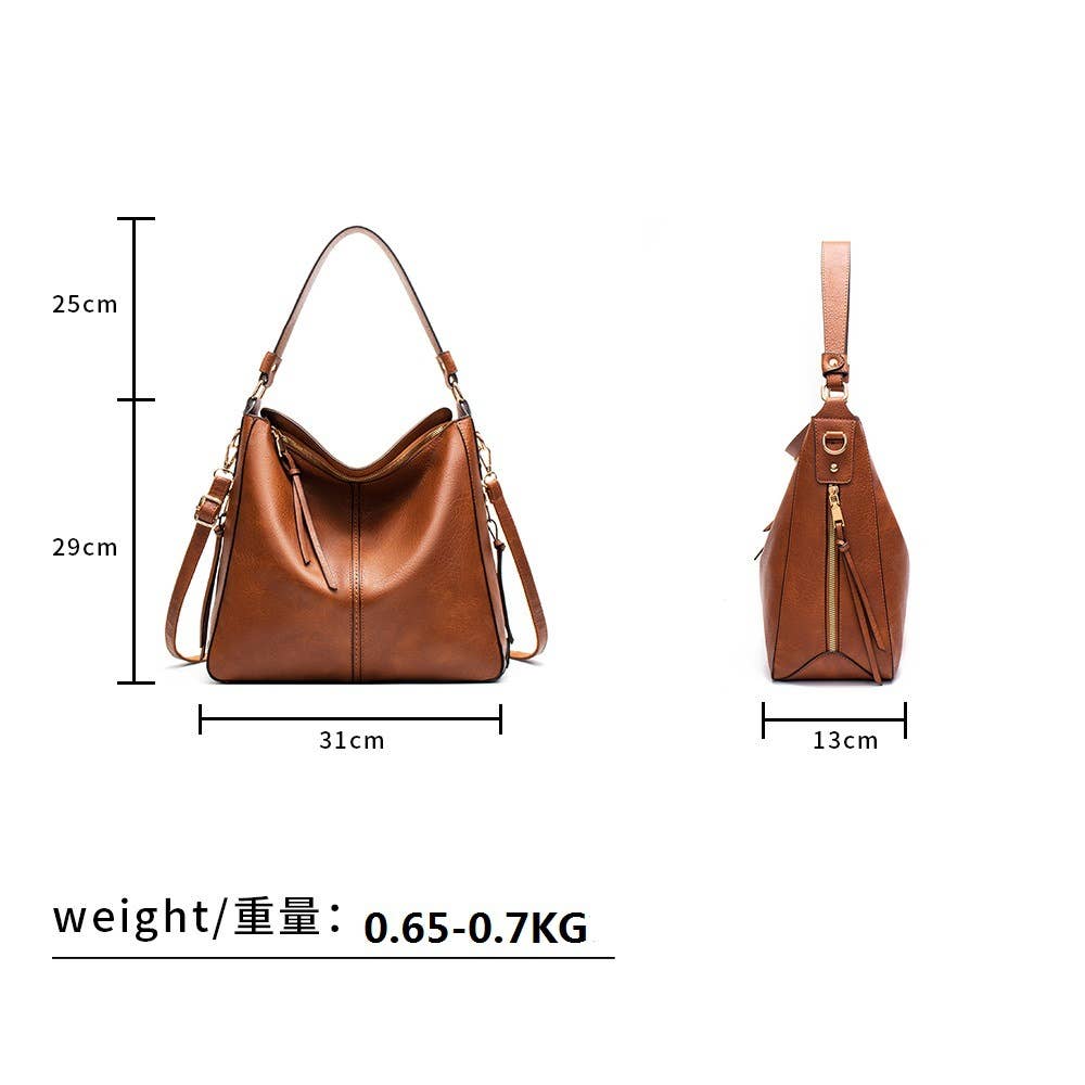 Little Trendy - Wholesale Shoulder Bag - Women's - Women's shoulder bag large capacity Soft leather handbag1