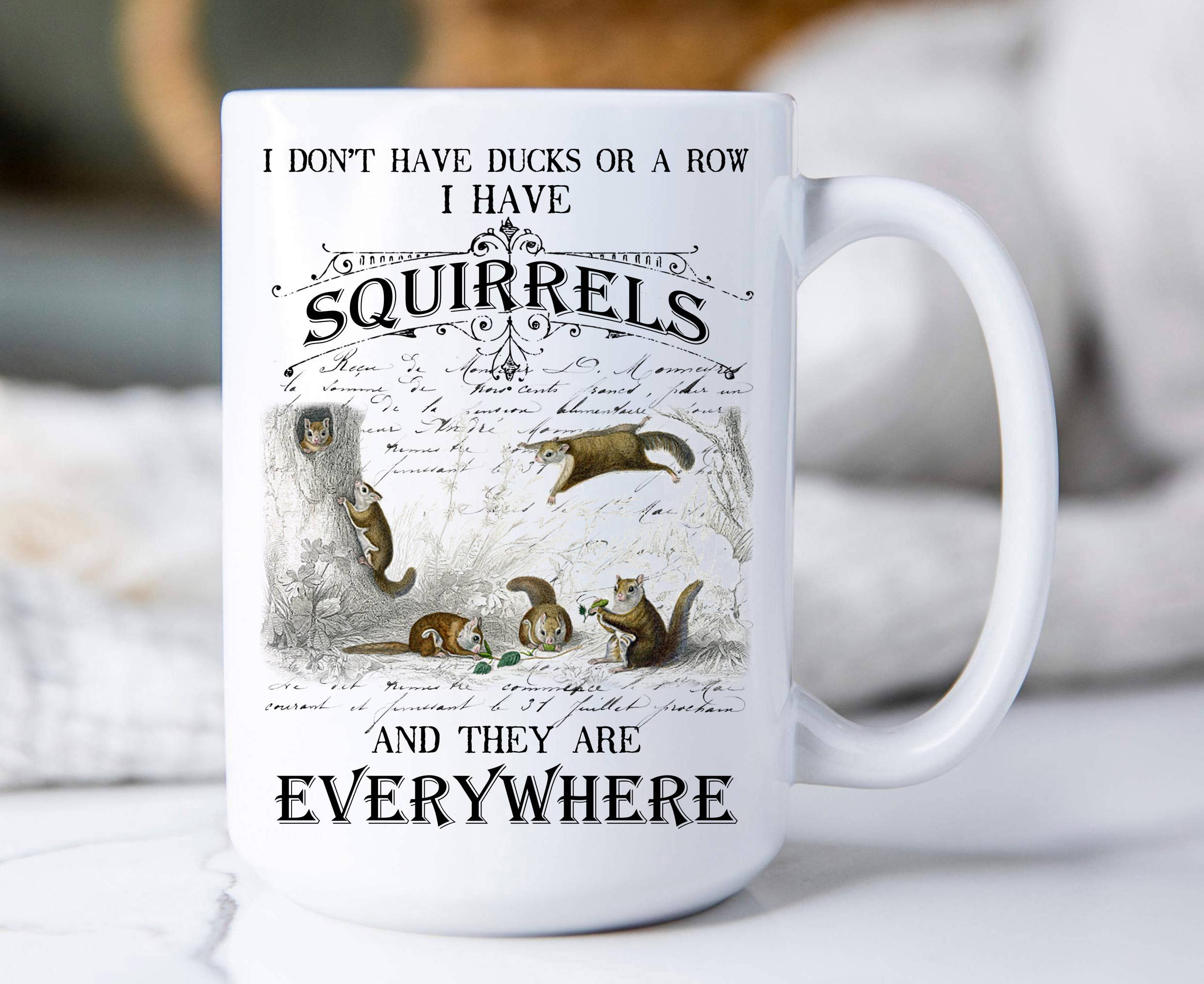 Avery Lane Gifts – wholesale Coffee mug – I Don't have ducks I have Squirrels 15 oz Coffee Mug