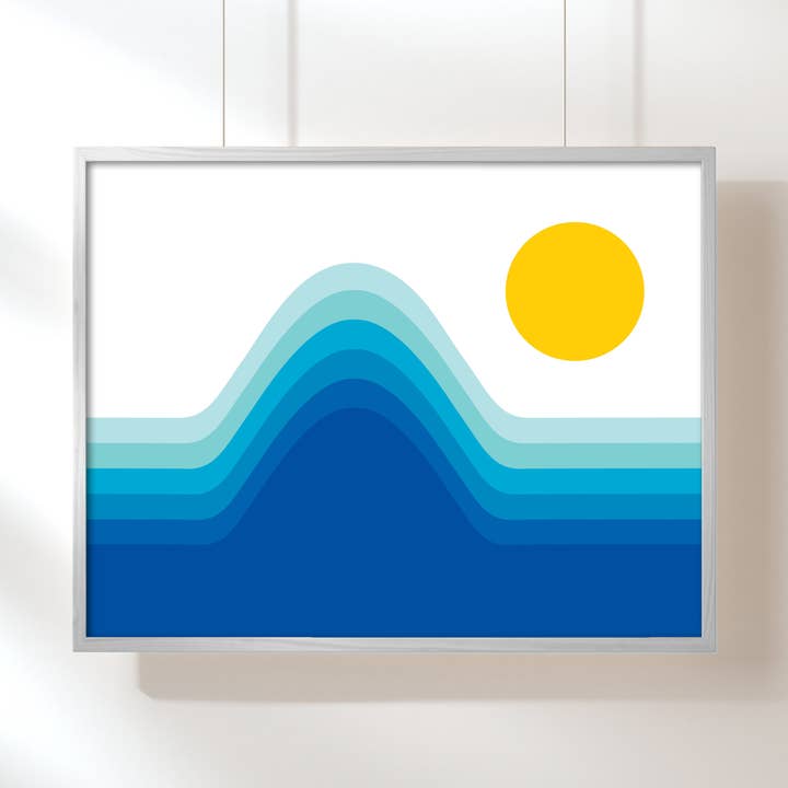 Ocean Horizon Art Print for wholesale by Circa 78 Designs