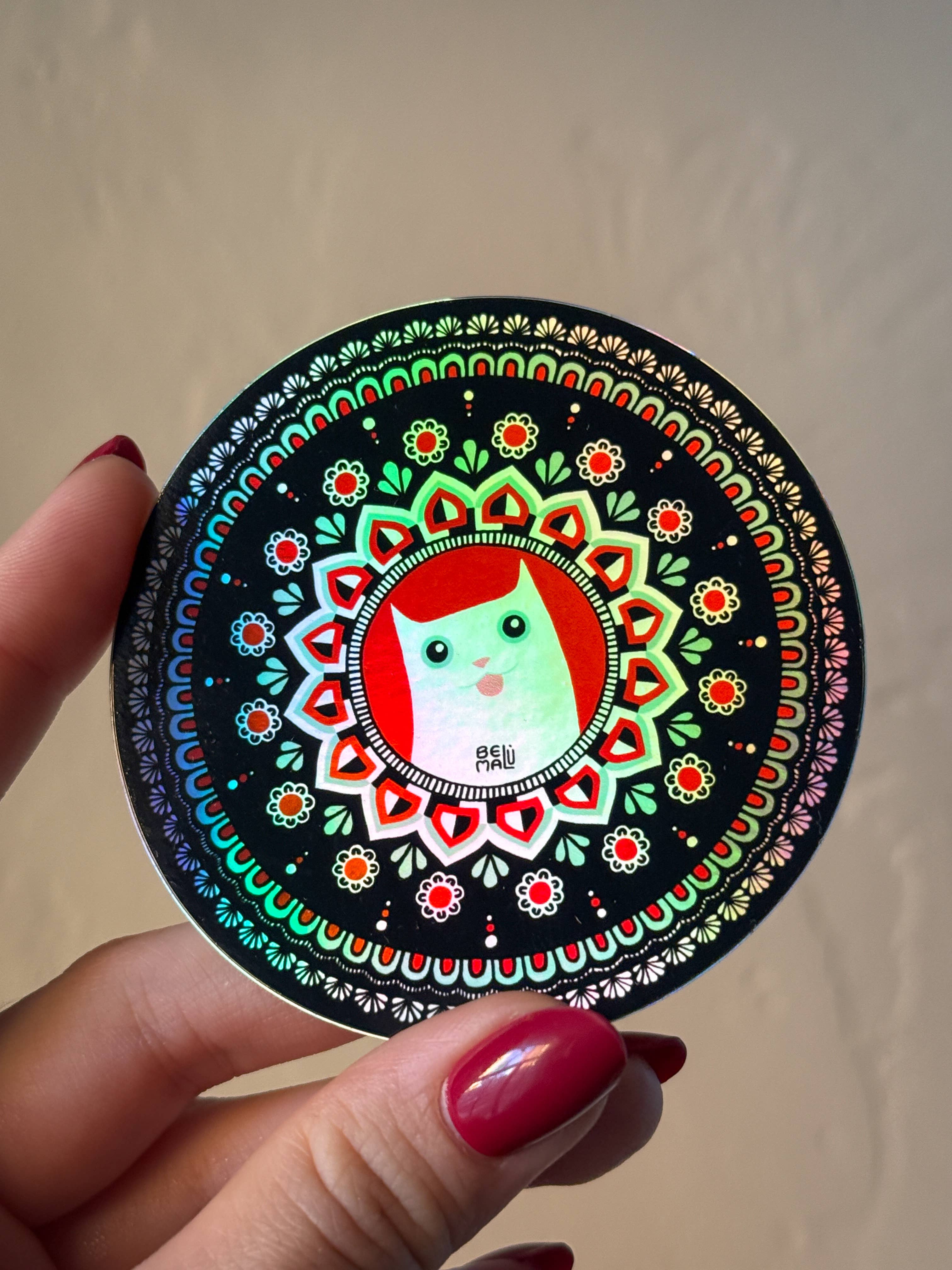 Belu Malu - Wholesale Sticker - "Mindful Tito" Holographic Vinyl Sticker