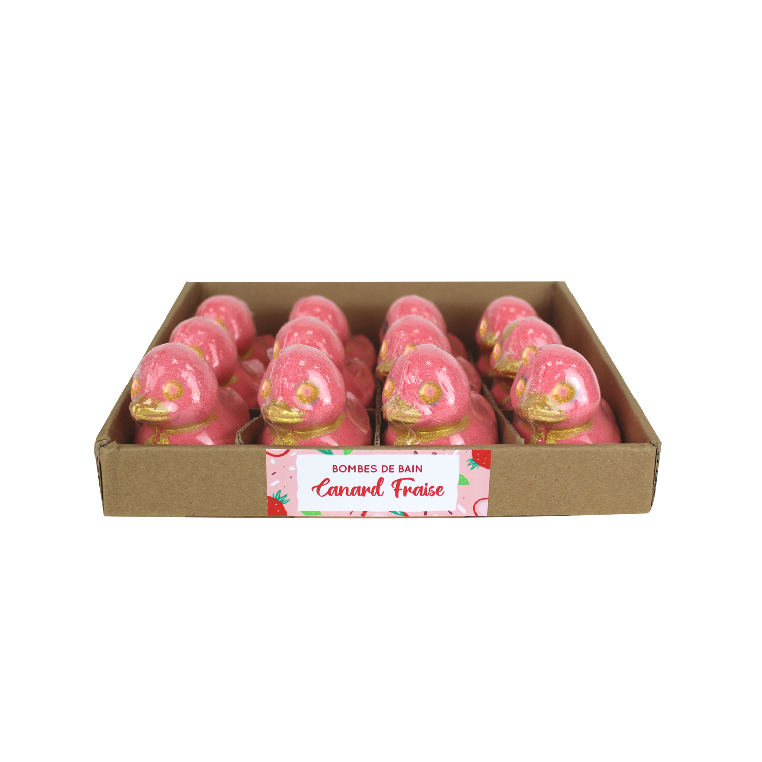 FRENCH TENDANCE – wholesale Bath bomb/fizz – Canard bath bomb 100 grams - Strawberry scent2