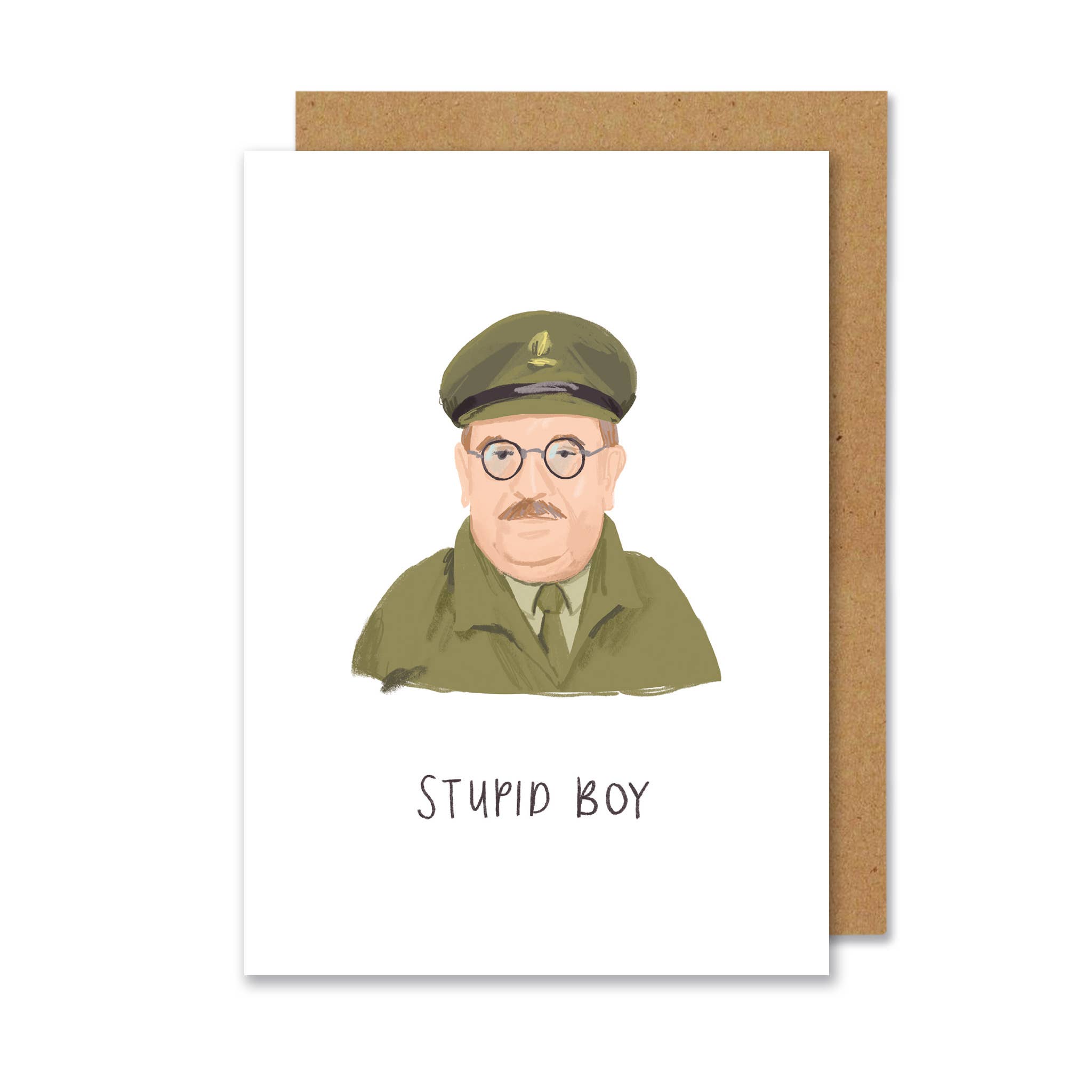 Middle Mouse – wholesale Everyday greeting card – Captain Mainwaring (Dad's Army) inspired A6 card0