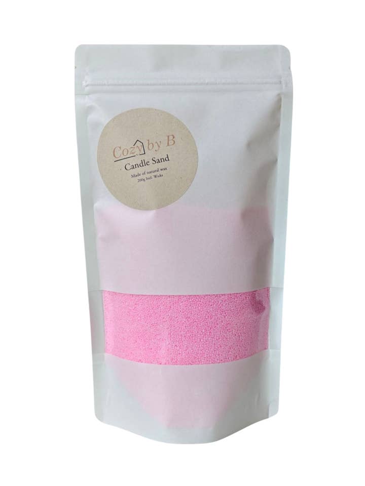 Candle Sand 200g Pink for wholesale by Cozy by B