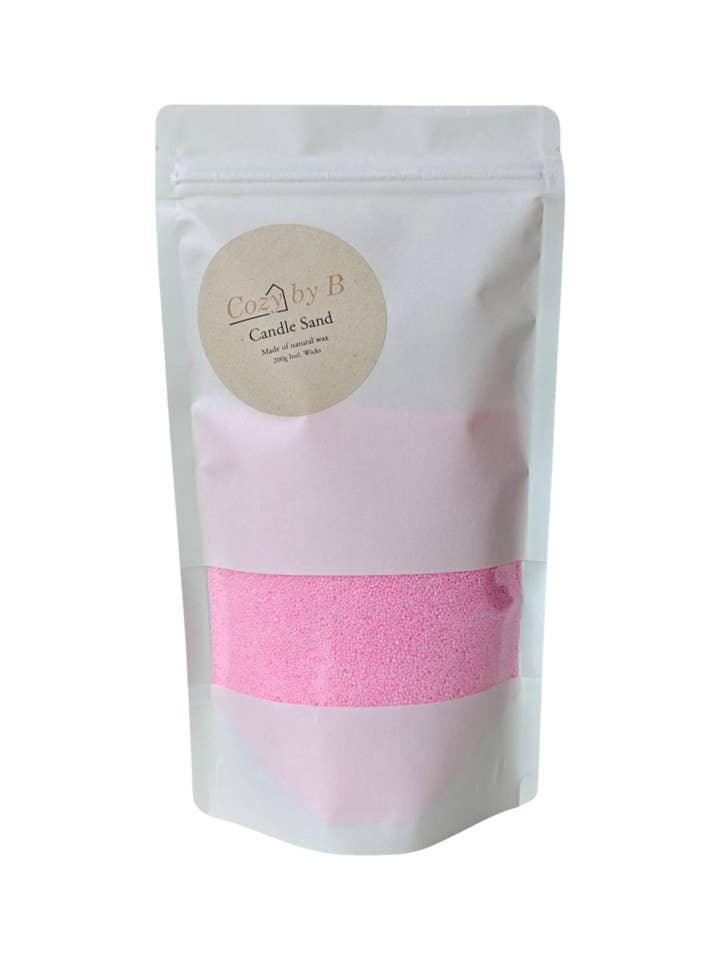Candle Sand 200g Pink for wholesale by Cozy by B