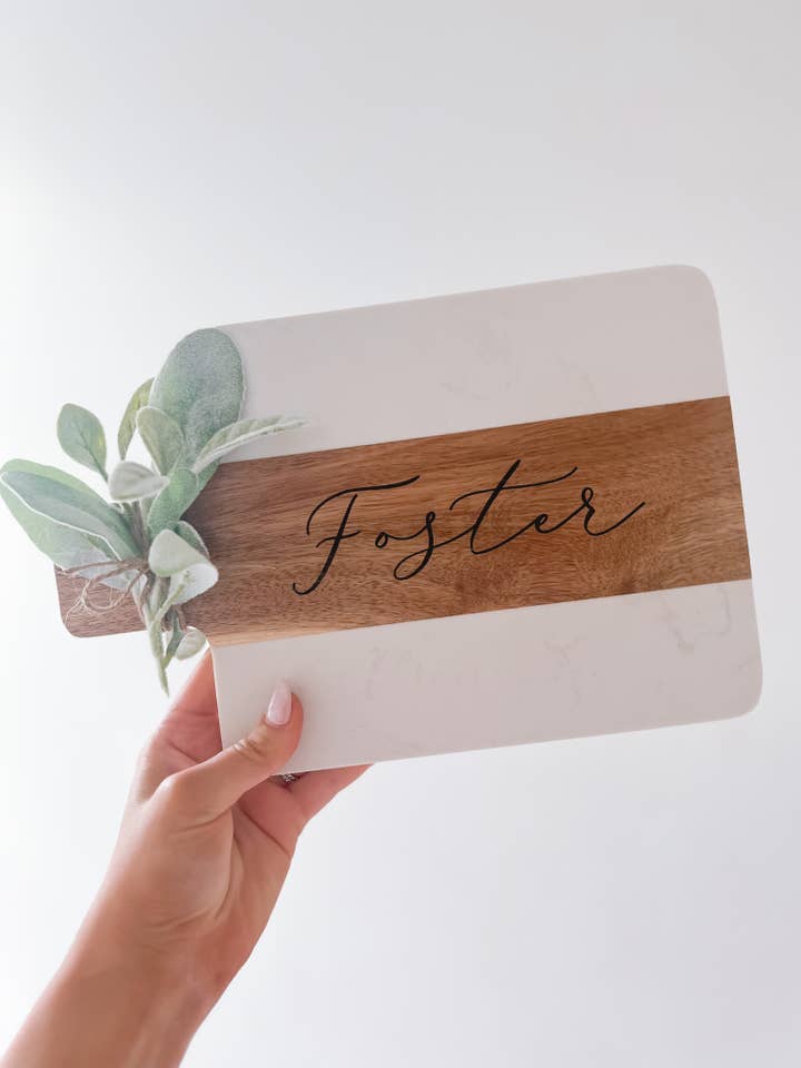 Custom Marble Board for wholesale by Simply Adoorable Designs