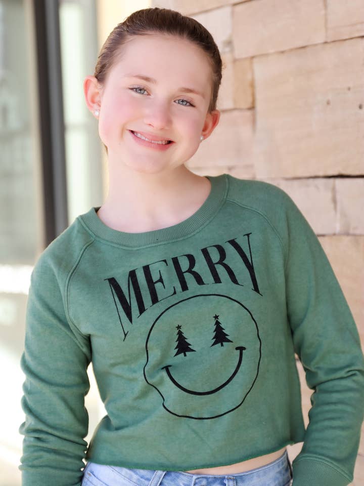 Top de Flocking Árvore de Natal Feliz Face por atacado de Paper Flower