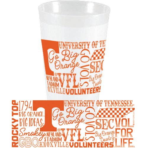 Tennessee Vols Font Wrap FF for wholesale by Sassy Cups