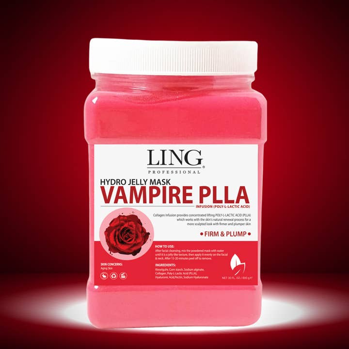 LING Skincare - Wholesale Skincare Face Mask - Vampire Infusion PLLA (Poly-L-Lactic Acid) - Hydro Jelly Mask - 30 oz
