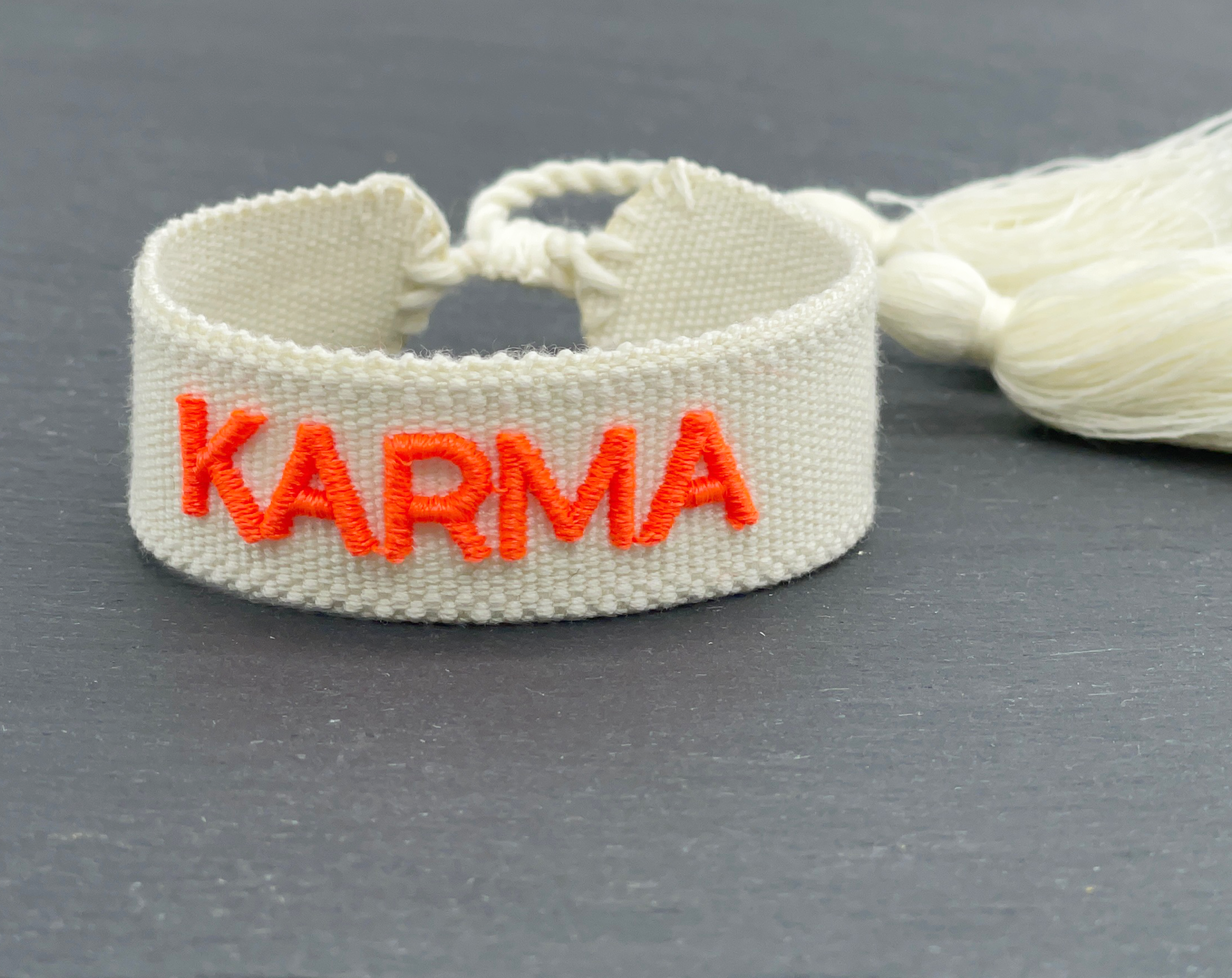 Parsley & Pepper - Wholesale Woven/Braided Bracelet - KARMA statement bracelet woven, embroidered2