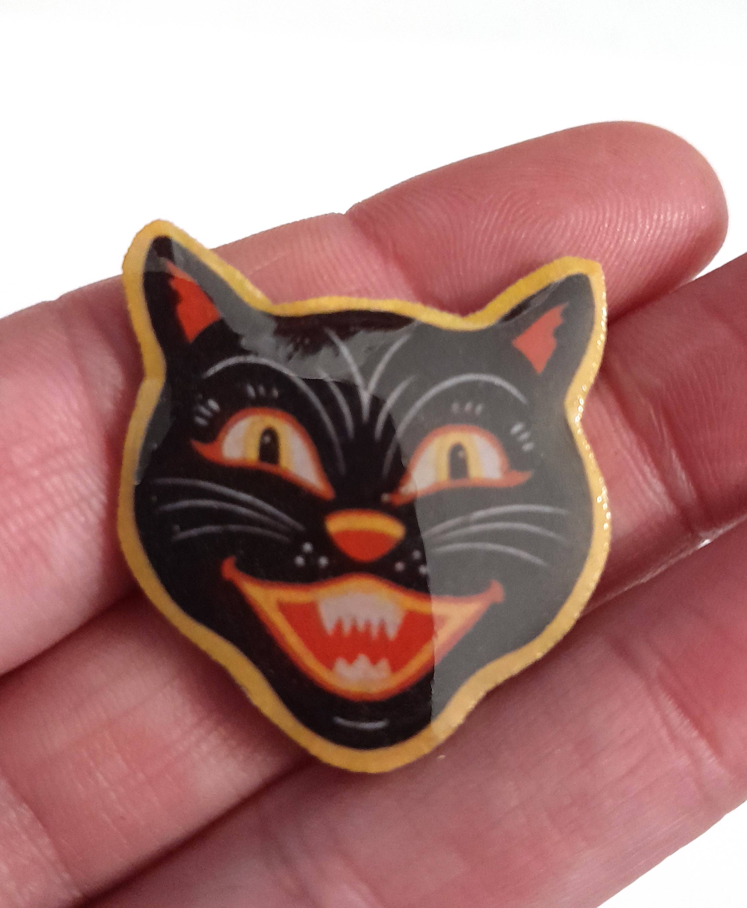 SUPERAWWWSOME - Wholesale Magnet - Vintage Halloween Magnet Retro Black Cat Witch Favor Pumpkin7