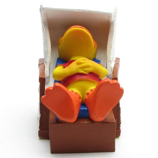 Duckshop - Vendita all'ingrosso Giocattolo da spiaggia/piscina - Bambini e neonati - Paperella di gomma sulla sedia da spiaggia - Paperella di gomma2