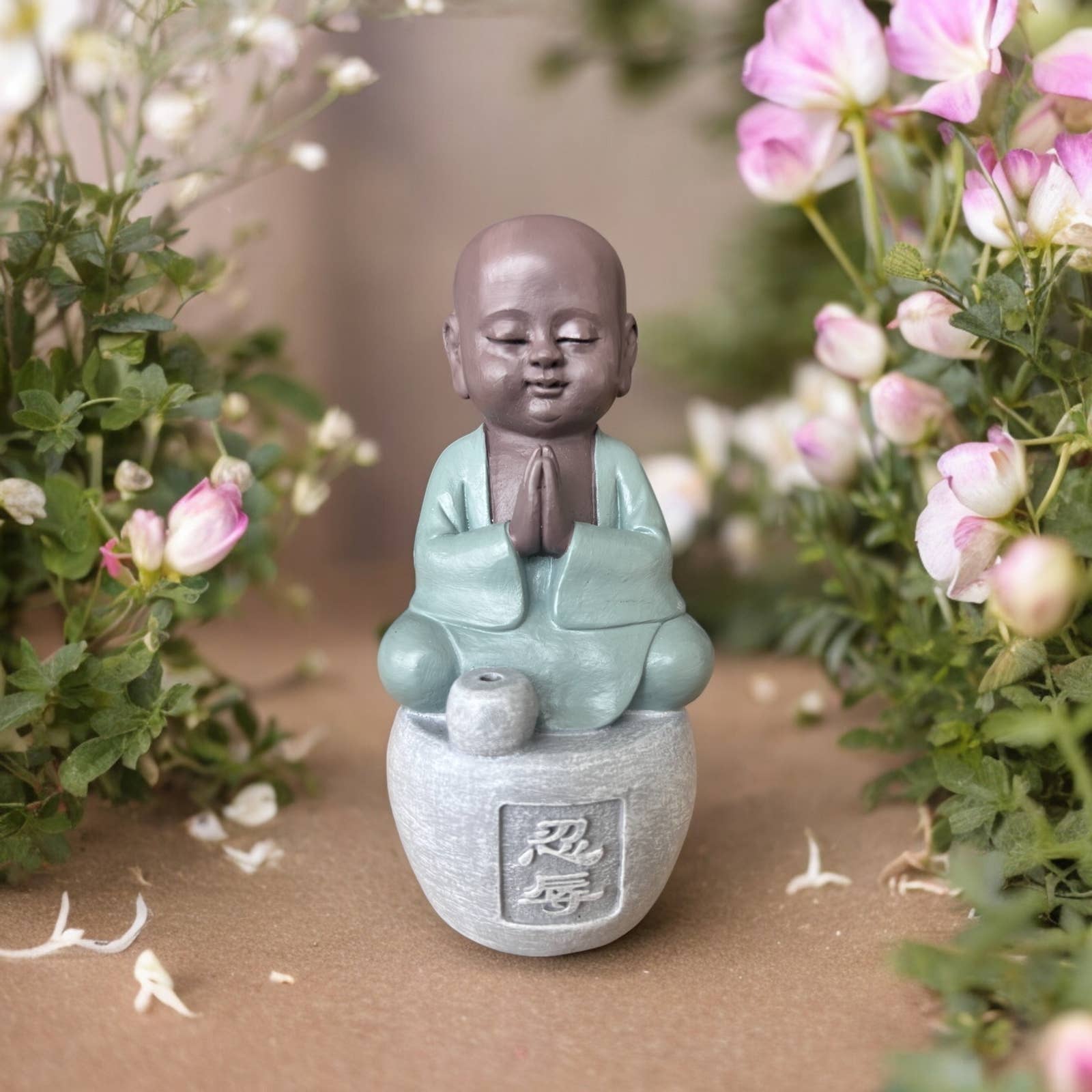 Zen'Arôme - Venta al por mayor Portainciensos - Figura de Buda con Portainciensos Tolerancia - Decoración Feng Shui0
