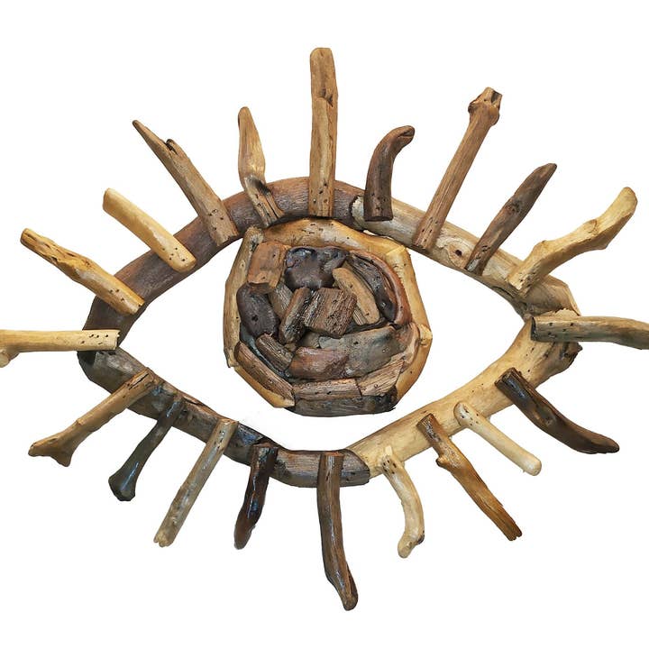 Mod Eye - Driftwood Wall Art for wholesale by Om Gallery
