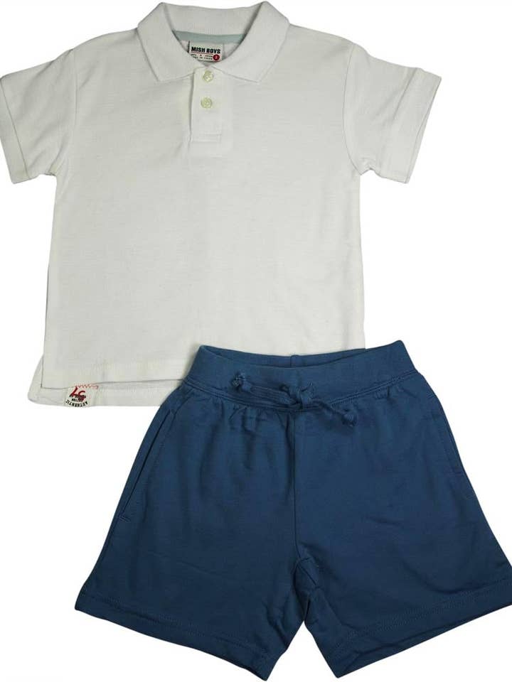 Eastern Off Price – Engroshandel Top- og shortssæt – til børn – Mish Mish småbørn & dreng bomuld kortærmet sæt8