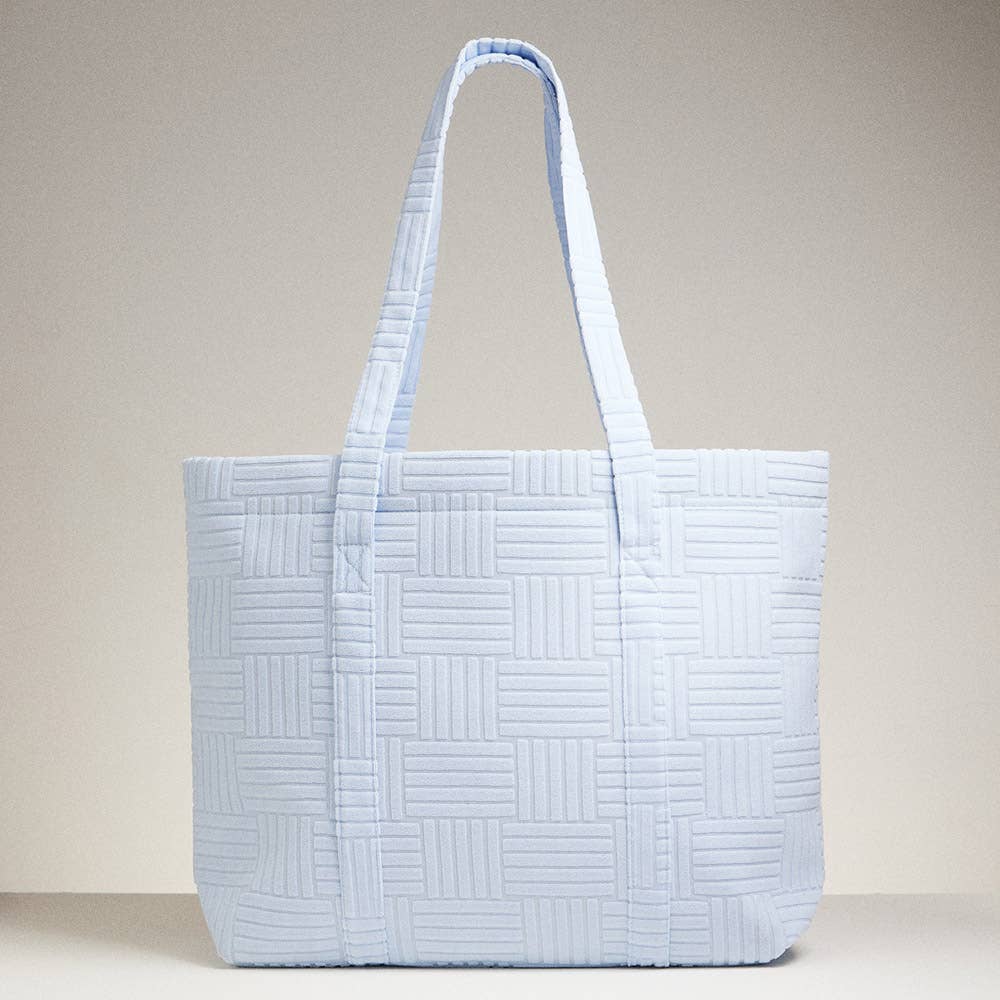 Sensibling Corp. - Wholesale Tote Bag - Women's - Grid Pattern Everyday Tote Bag14