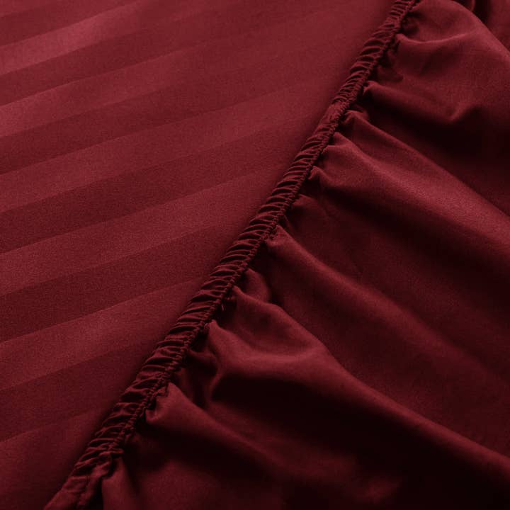 Cotton Passion - Wholesale Fitted Sheet - Satin Stripe Deep Pocket Fitted Sheets Deep Up to 25cm39