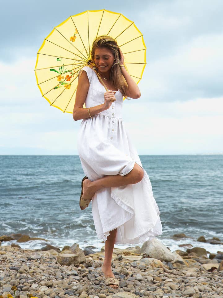 Sun & Sanctuary - Wholesale Dress - Women's - Whitecliff Linen Dress1