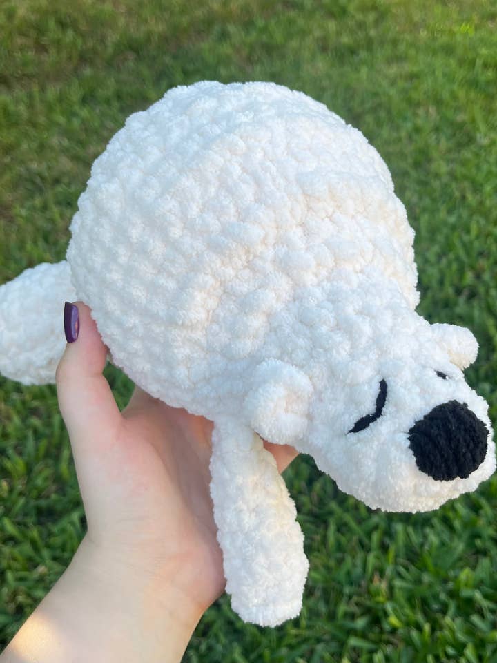 Panic attack buddy bear crochet plushie for wholesale by Crochet and Clay Cat