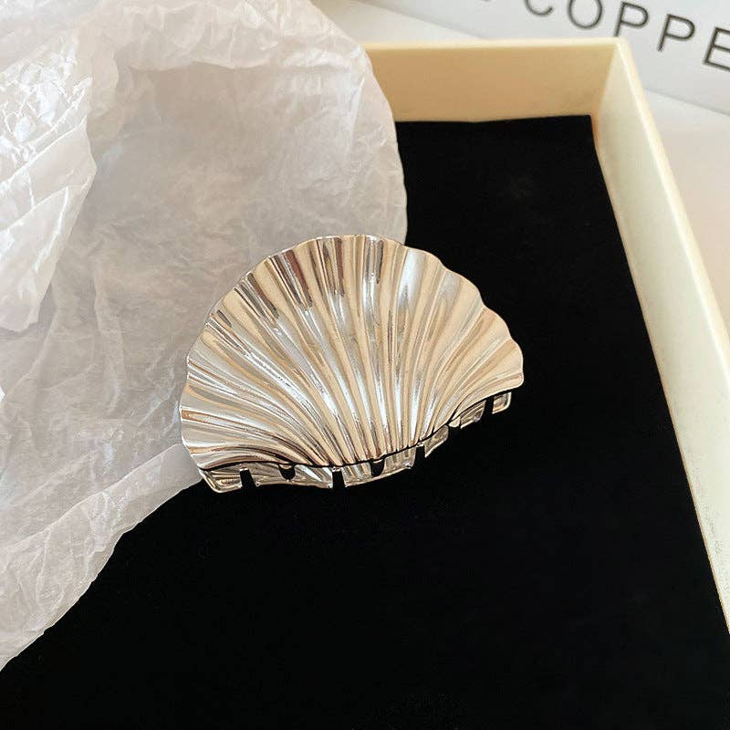 Dipped Shop - Wholesale Hair Clip - Women's - Vintage Gold Seashell Hair Claw Clip DP25D8933