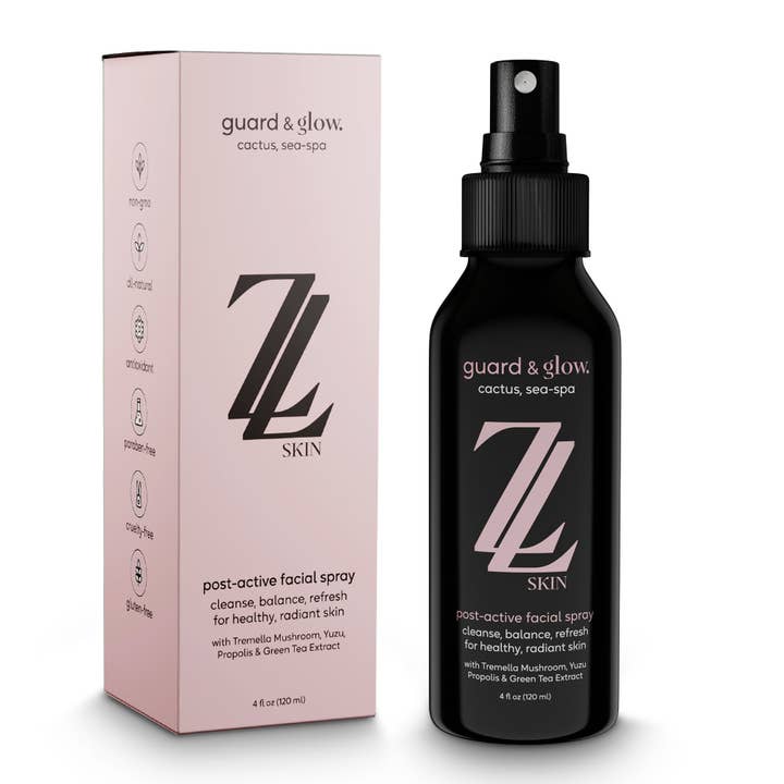 GUARD & GLOW FACIAL SPRAY: "CACTUS, SEA-SPA" SCENT (4 oz) for wholesale by ZL SKIN