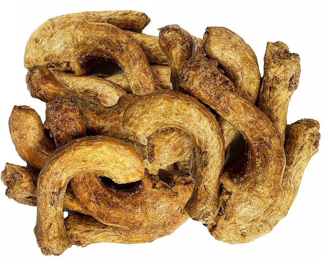 Scoochie Pet Products - Wholesale Pet Treats - Dog - 25 Pack Freeze Dried Chicken Necks in Zip Lock Bag with UPC3