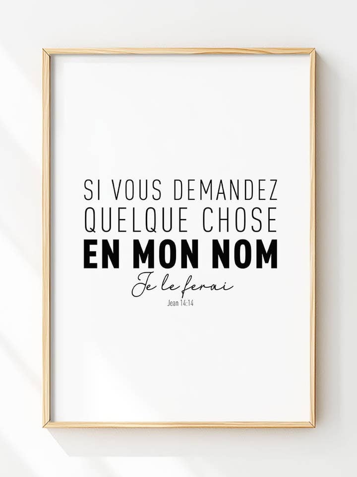 John 14:14 - Christian Display for wholesale by MokaMouse