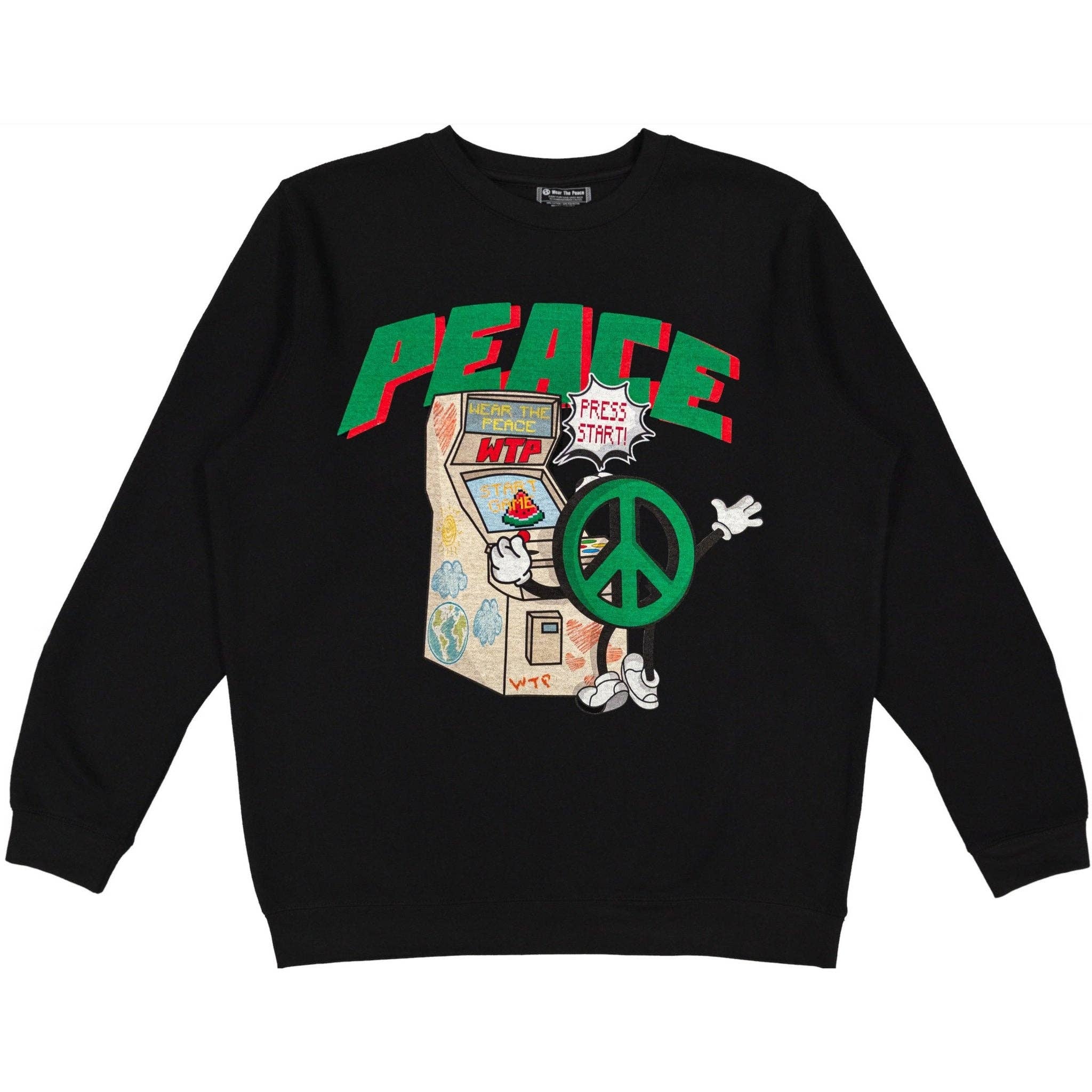 Wear The Peace - Wholesale Graphic Sweatshirt - Unisex - Peace Arcade Crewneck0
