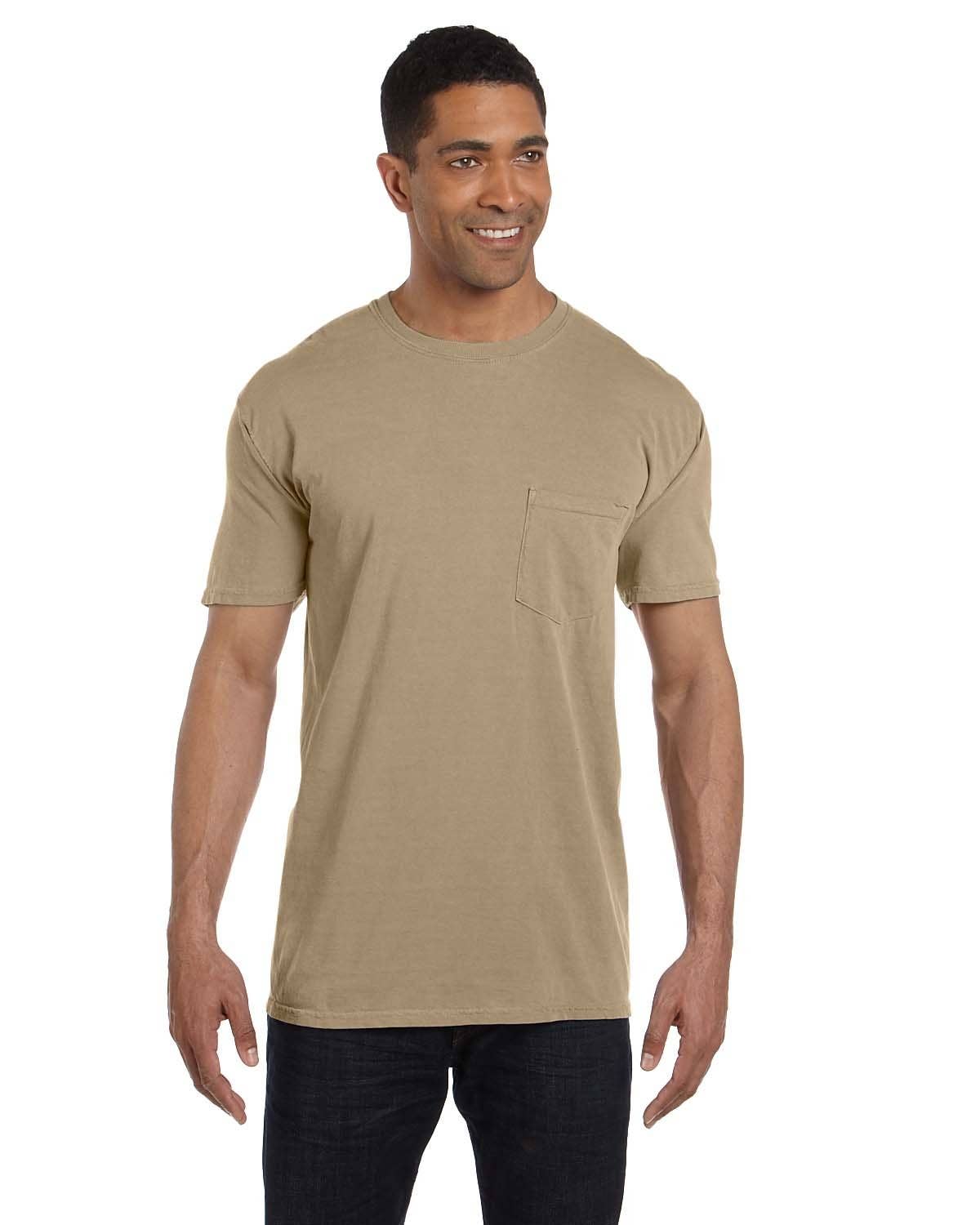 Total Apparel - Wholesale T-Shirt - Unisex - Comfort Colors Garment-Dyed Pocket Blank T-Shirt | 6030CC13