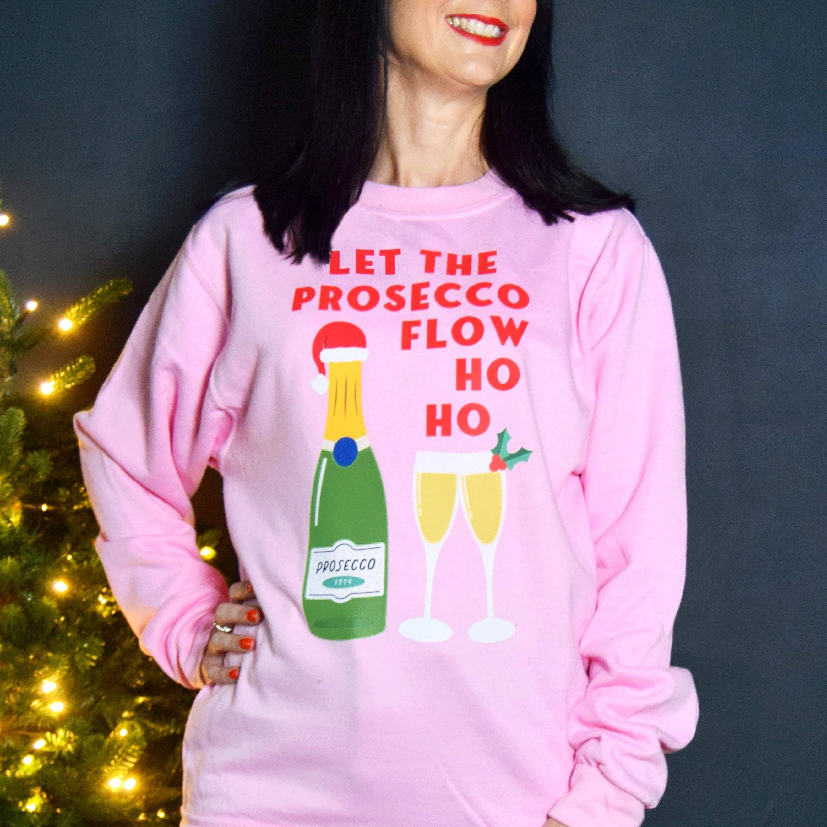 Of Life & Lemons - Wholesale Graphic Sweatshirt - Unisex - Funny Prosecco Christmas Jumper6