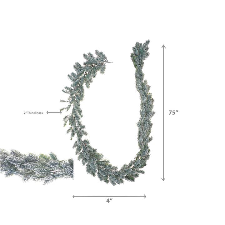 IH Casa Decor - Wholesale Bunting/garland - PINE GARLAND (SNOW COVERED)2