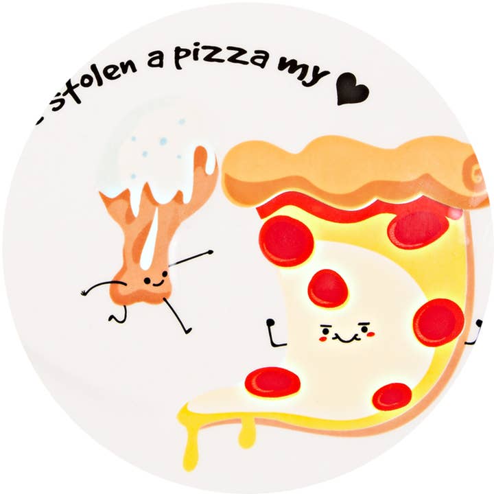 Pavilion - Wholesale Appetizer Serveware - Pizza My Heart - 7" Appetizer Plates
(Set of 2) 4