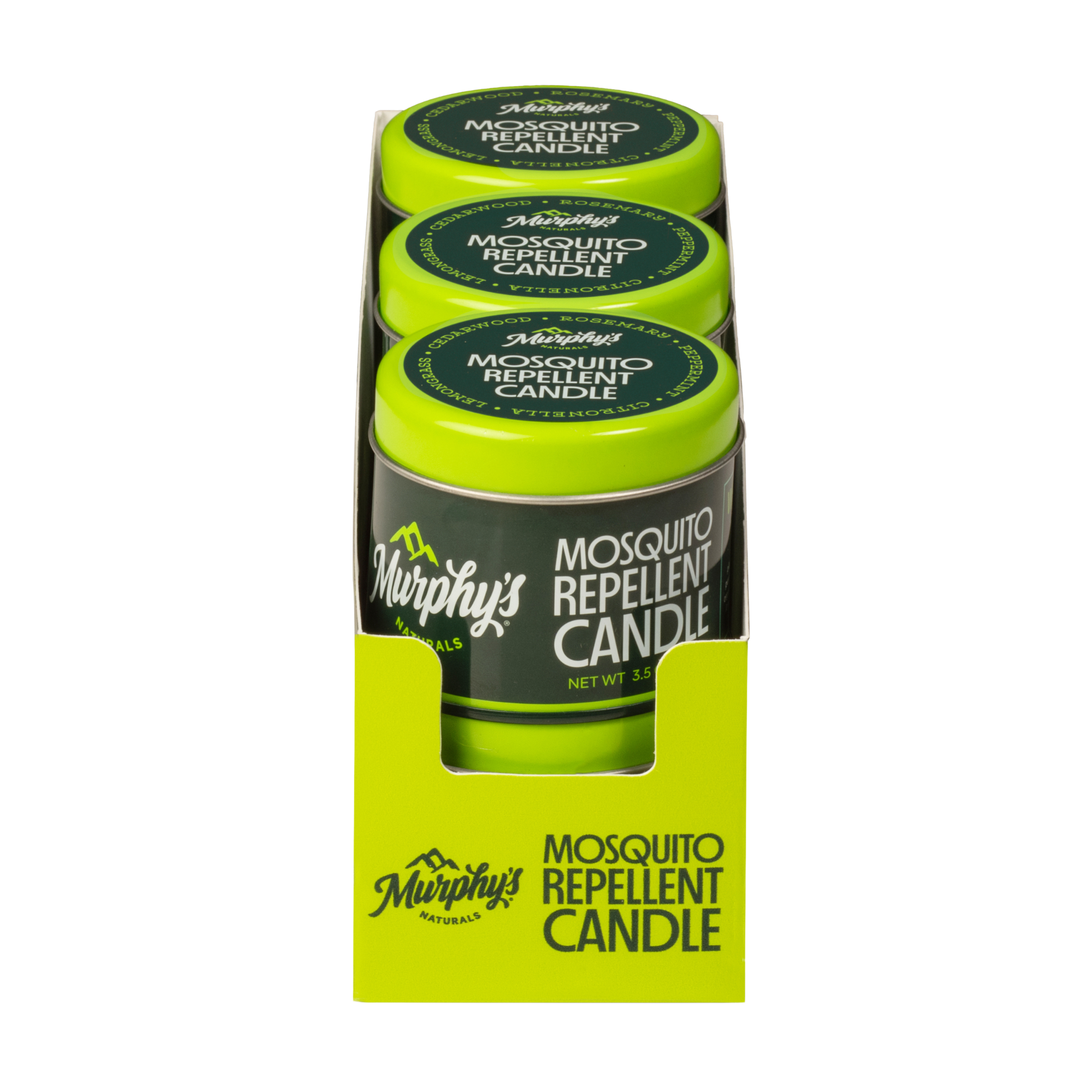 Murphy's Naturals - Wholesale Insect Repellent - Mosquito Repellent Candle (3.5oz) - Display of 61