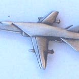F-111E Pewter Airplane w/1 clutch for wholesale by Military Patches & Pins