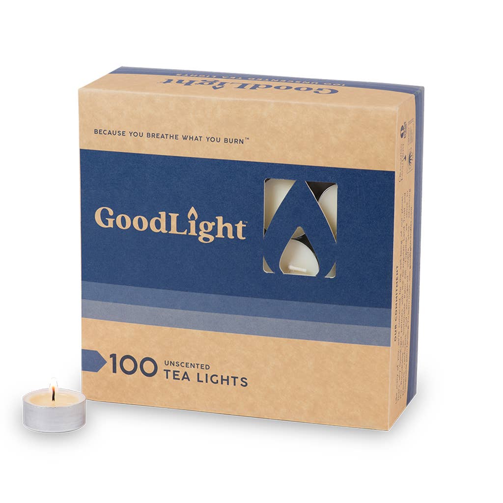 GoodLight Natural Candles – Velas aromáticas por atacado – Velas de Luz de Chá Sem Perfume | Caixa de 100 Contas2