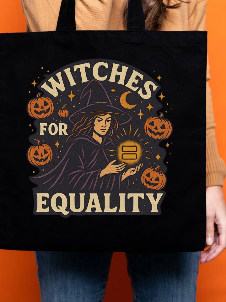 Witches For Equality Tote Bag for wholesale by Hilarious Humanitarian