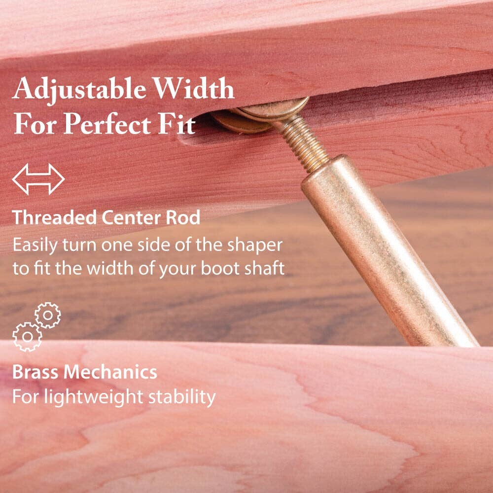 FootFitter - Wholesale Shoe Tree - Unisex - FootFitter Aromatic Cedar Boot Shaft Shapers- CB22, 12" or 14"3