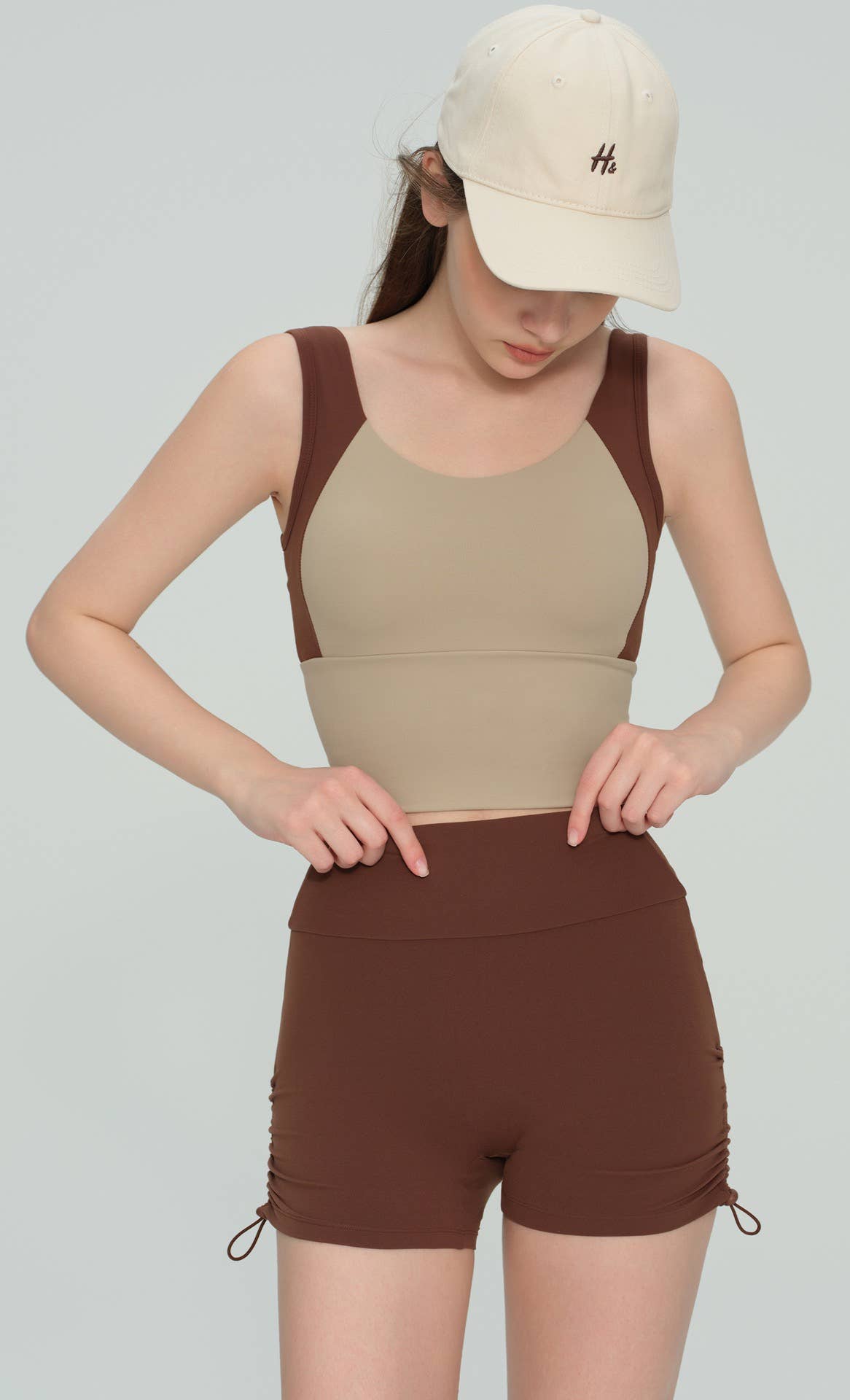 91thelabel - Wholesale Sports Bra - Women's - Eris Color Contrast Longline Sports Bra 1