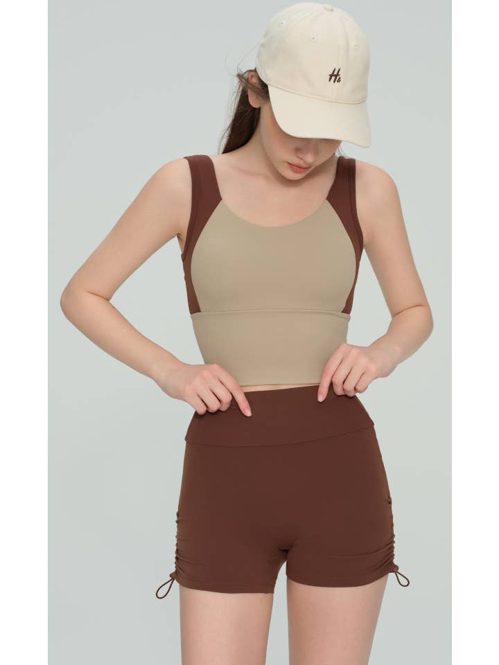 91thelabel - Wholesale Sports Bra - Women's - Eris Color Contrast Longline Sports Bra 1