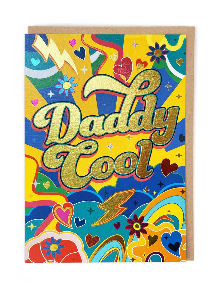 Daddy Cool Greeting Card for wholesale by Cath Tate Cards