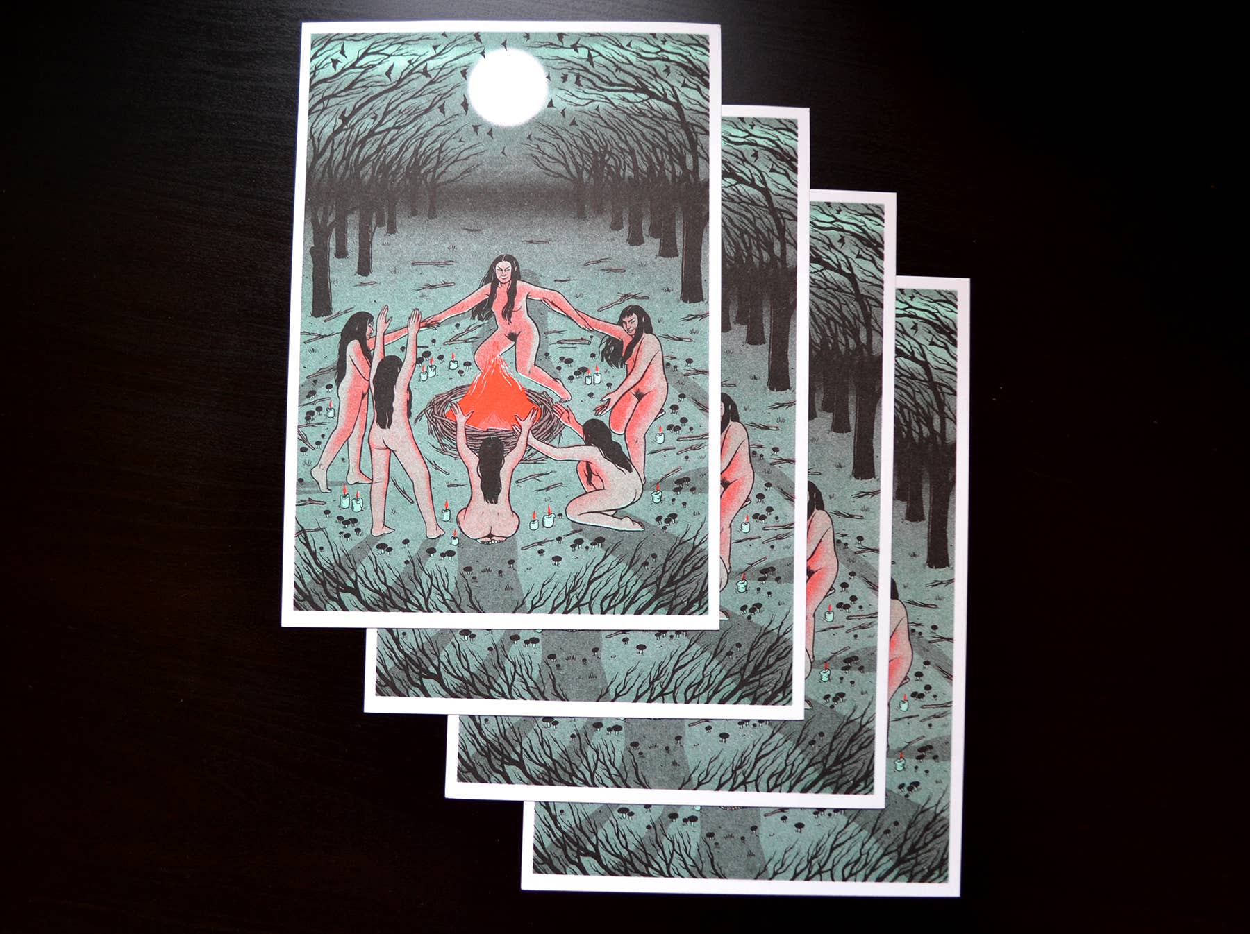 Lily Blakely - Wholesale Art Print - "Occult" Risograph print A45