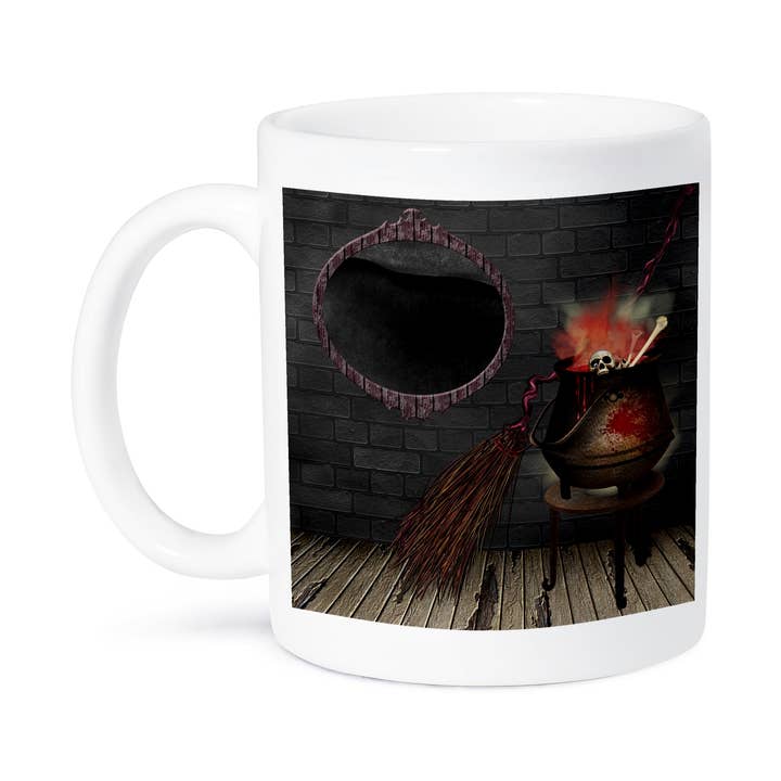 3dRose - Vendita all'ingrosso Tazza - 3dRose, Strega da cucina con calderone e scopa, Tazza8