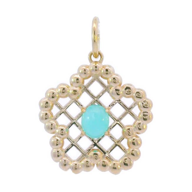 Colgante Mini de Encaje - Ópalo Azul para venta al por mayor de Olivve