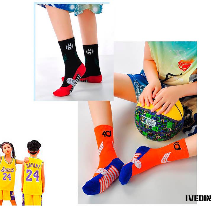 Ivedin - Wholesale Socks - Unisex - Pack of Technical Sports Socks NBA Kids One Size12