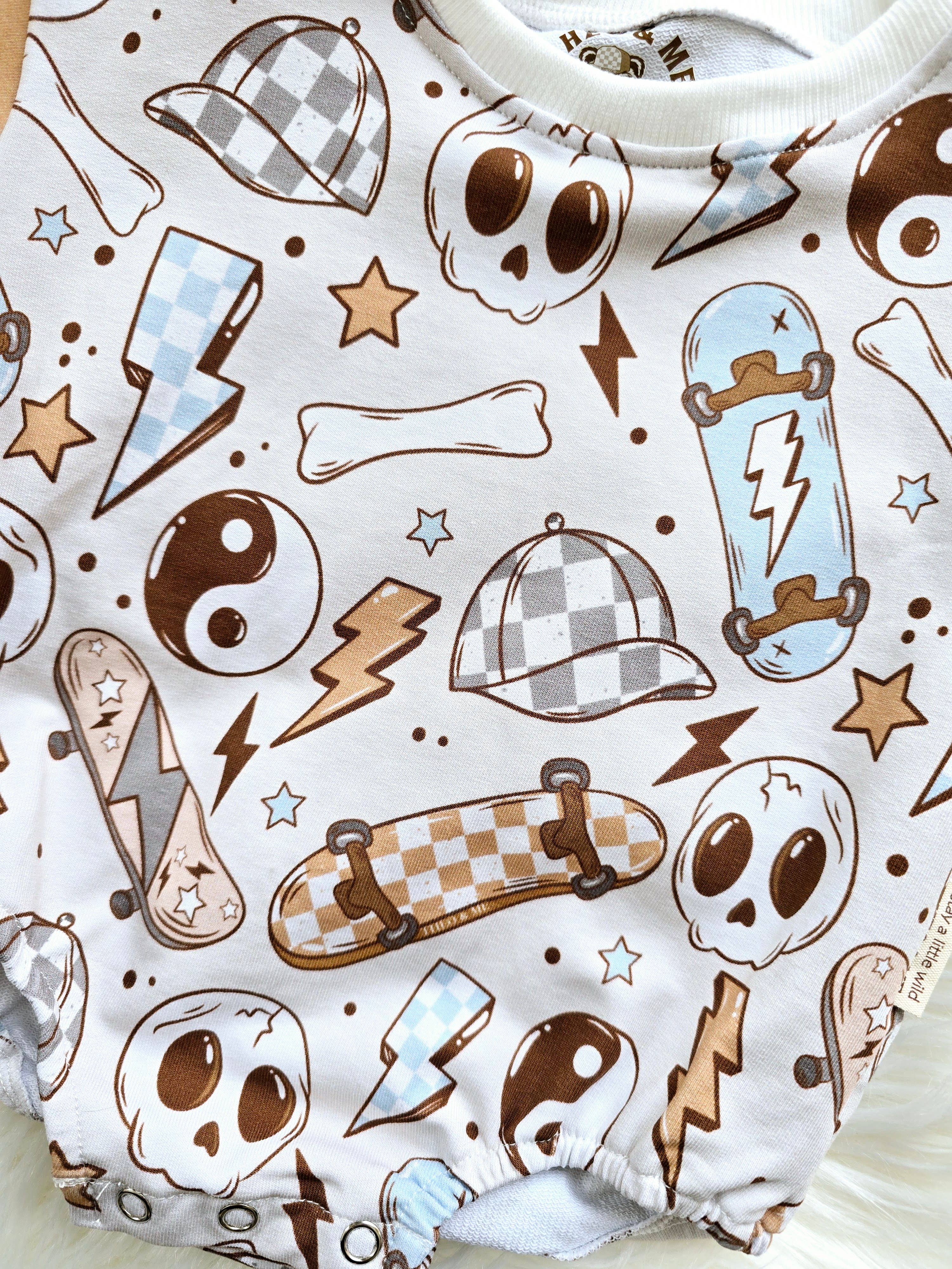 Rufflеѕ & Bоwtіеѕ - Affordable Boys & Girls Clothing - Wholesale Bodysuit (Non-Footed) - Baby -  Long Sleeve Baby Boys Romper - Bad To The Bone  3